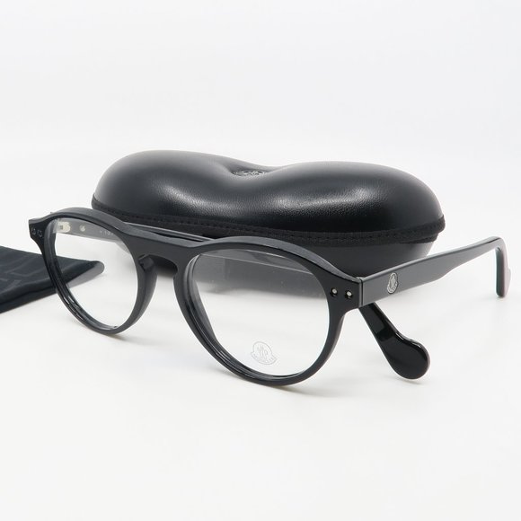 Moncler Accessories - ML 5022 001 Moncler Round Black Eyeglasses w/ case